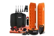 X-BULL Winch Recovery Kit Snatch Strap Off Road 4WD Mounting Pins Recovery Tracks Boards Gen 2.0
