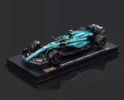 Bburago 1:43 2023 F1 AMR23 #14 Fernando Alonso Diecast Model Car w/ Helmet UK