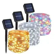 Outdoor 33ft Solar String Lights LED Waterproof Christmas Garden String Lights