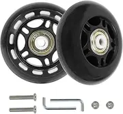 [maxant] 2Pcs 70 * 24mm Luggage Wheels Replacement, Suitcase Replacement Wheels, Swivel Caster Wheels, with Screws Axles Repair Tool (2)