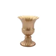 Gold 2 Metal 6" Trumpet Style Mini Compote Vases Flower Pots Party Decorations