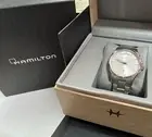 Hamilton Automatic Watch Silver Stainless Steel with Date & Day Used From Japan