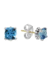 Lagos Sterling Silver Rittenhouse Prism Blue Topaz Stud Earrings