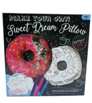 MAKE YOUR OWN SWEET DREAM DONUT PILLOW Color Change Sequins Markers DIY Craft