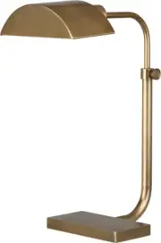 Robert Abbey Koleman Task TL Koleman 16" Arc Desk Lamp - Brass