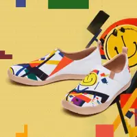 在飛比找ETMall東森購物網優惠-uin 西班牙原創設計 女鞋 邂逅彩繪休閒鞋W1010017