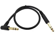 1/4 Inch Guitar Instrument Cable, 90 Degree Angle 6.35mm TRS Jack Male to 1/4...