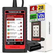 THINKCAR SD4 Car OBD2 Scanner Engine TCM ABS SRS Code Reader TPMS SAS IMMO Reset
