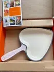 Le Creuset Skillet Heart 16cm 6 1/3in shell pink Cast Iron With Box NEW