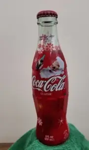 2003 Christmas Holiday Coca-Cola Santa Coke Bottle 8oz Sealed UNOPENED