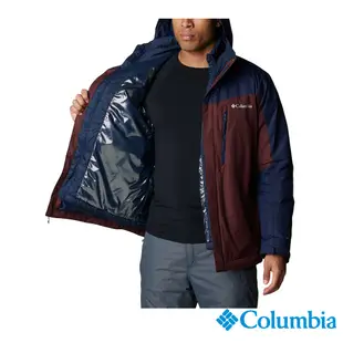 Columbia 哥倫比亞 男款 - Omni-Tech防水鋁點保暖兩件式外套-暗紅 UWE11550WE / FW22