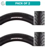 Pack of 2 Sunlite Slick 24x3.0 Clincher Wire 40 Black/Black Reflective BMX Bike