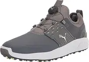 Men's Ignite Articulate Disc Golf Shoe, Puma Black/Puma Silver/Puma Black, 9