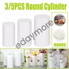 3/5PCS Round Plinth Cylinder Pedestal Stand Party Wedding Cake Dessert Flower