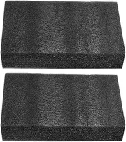 jojofuny 2pcs Black Pearl Cotton Pad Liners Foam Sheets for Packaging Case Inserts Storage Protection Foam Dividers for Shipping