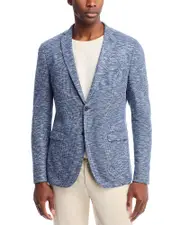 John Varvatos Star Usa Melange Jersey Slim Fit Soft Jacket
