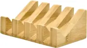 Bamboo Soap Dish Self Draining Wooden Bar Soap Holder Soap Saver for Shower Slop