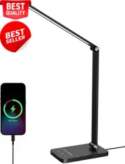 LED Desk Lamp, 50 LEDs Touch Control, 5 Light Modes, Dimmable Eye-Care, USB Port