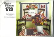 Vogue Sewing Pattern 1728, Vintage Wall hanging with Transfers, Uncut