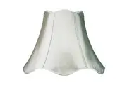 Empire Shantung Floor Lamp Shade Large Pewter 50cm