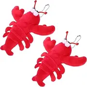 Milisten 1Pc Adorable Crayfish Plush Pendant Cute Stuffed Hanging Ornament for Home Decoration Keychain Bag Accessory Plush Material for All Ages