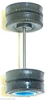 75 X Wheelset 30mm Axle Width Blue Plastic Continental Herpa Albedo 1:87 R151 Å
