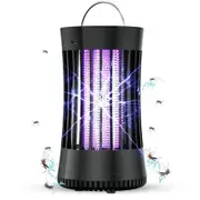 Portable USB Electronic Rechargeable Mosquito Fly Killer Lamp/Bug Zapper for Summer Trip,Outdoor Camping,Patio,Home(Black)