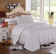 Oversized Goose Down Comforter All Season Cotton 300 Thread Count Duvet Insert