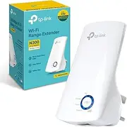TP-Link TL-WA850RE N300 Universal Range Extender, Broadband/Wi-Fi Extender, Wi-Fi Booster/Hotspot with 1 Ethernet Port, Plug and Play, Built-in Access Point Mode, UK Plug, White (UK Version)