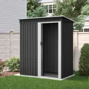 Outdoor Garden Shed Tool Workshop Storage Corrosion Resistant Galvanized Steel
