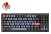 Keychron V3 80% RGB Keychron K Red Fully Assembled w/ Knob Hot-Swappable QMK Custom Mechanical Keyboard Frosted Black