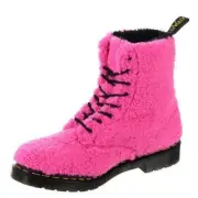 Dr. Martens Women's 1460 Lux Borg Faux Fur Combat Boots NWB SIZE 7