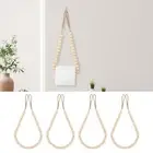 4Pcs Toilet Paper Holder Wood Bead Toilet Paper Roll Holder Paper Towel Stand·~