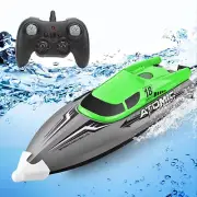(Green)2.4G High Speed Remote Control Boat Waterproof Anti Collision Remote ZK