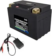 4L-BS 12V 24Wh Lithium Iron Phosphate Motorcycle Battery, LFP Lithium Iron Phosphate Battery, CCA 160A, Built-in BMS, Suitable compatible with ATV/UTV/Snowmobile, Highly Durable and Lightweight Batter