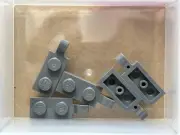 LEGO Parts - Dark Bluish Gray Plate 1 x 2 with Clip on End - No 63868 - QTY 5
