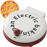 Electric Pizza Maker, 9In Indoor Portable Pizza Oven, 1000W High Power, 2.5-3.5Cm Suspension Distance, Non-Stick Coating, Double-Sided Heating, One-Button Switch, for Pizza, Steak