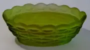 Antique Westmoreland Glass Hen On Nest NEST ONLY Green Dish Depression Candy Jar