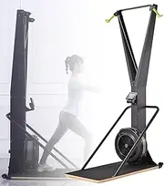Ski Exercise Machine with Display Monitor, Indoor Ski Machine, Elliptical Cross Trainer, Ski Exercise Machine Strength Training Leg Machine, Cardio Exercise Equipment