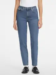 GUESS Women's Jeans G06 Mom Jeans in Blue Size: 30, Spandex