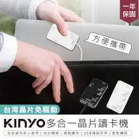 在飛比找蝦皮購物優惠-【KINYO 多合一晶片讀卡機 KCR-6250/6251】