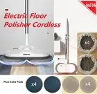 Electric Mop Spin Floor Cleaner Sweeper Polisher Scrubber Cleaning + Extra Pads