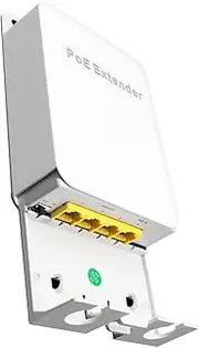1 in 3 Out PoE Extender POE Passthrough Switch for Security Systems IP Camera