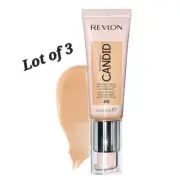 3Pck Revlon PhotoReady Candid Natural Finish Foundation 210 Natural Ochre .75oz