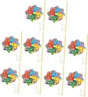 COOPHYA 10pcs Colorful Windmill Outdoor Garden Decor Festive Wind Spinners for Vibrant Scene Decoration Durable and Eye Catching Design for School and Event Displays