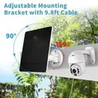 Solar Panel for Outdoor Security Camera Battery 10W Micro USB Type-C 3M Cable