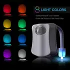 1~3PCS Toilet Bowl 8 Colors LED Night Light Motion Activated Seat Sensor Lamp