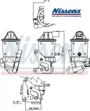 EGR GAS RECIRCULATION VALVE NIS98152 NISSENS I