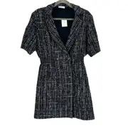 NWT Sandro Alizou Double-Breasted Bouclé-Tweed Mini Dress