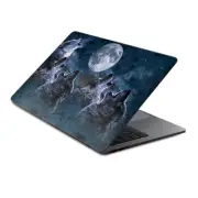 Skins Wrap for MacBook Pro 15 inch Retina Touch Howling Wolves at Moon
